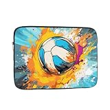 VQUVQV Laptop Sleeves Bag, Watercolor Volleyball Shockproof Protective Laptop Cover Briefcase Carrying Case...