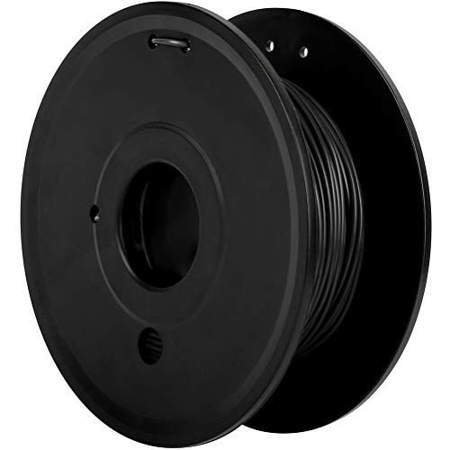 GYZJ 3D Printer Filament PLA Black Filament 1.75MM 200g Consumables Neat Winding No Bubbles High Precision Tangle-Free 3D Art Toy Art Decoration Cars Modules Temperature 190-210 Degree