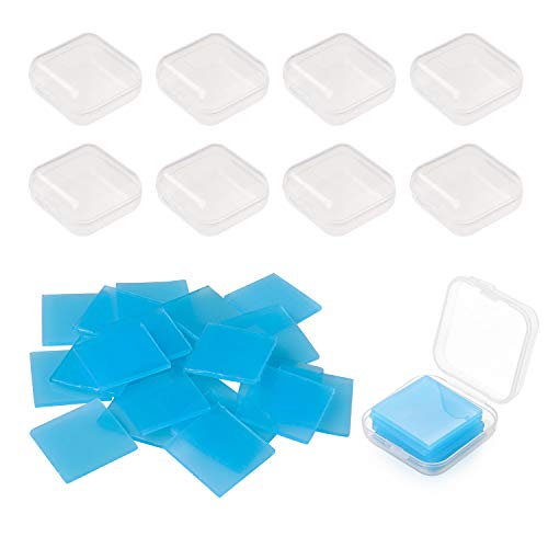 54Pieces Diamond Painting Glue Clay Embroidery Cross Stitch Drilling Mud DIY Painting Wax Organizer Box for Diamond Painting Accessories Nail Tools Blue