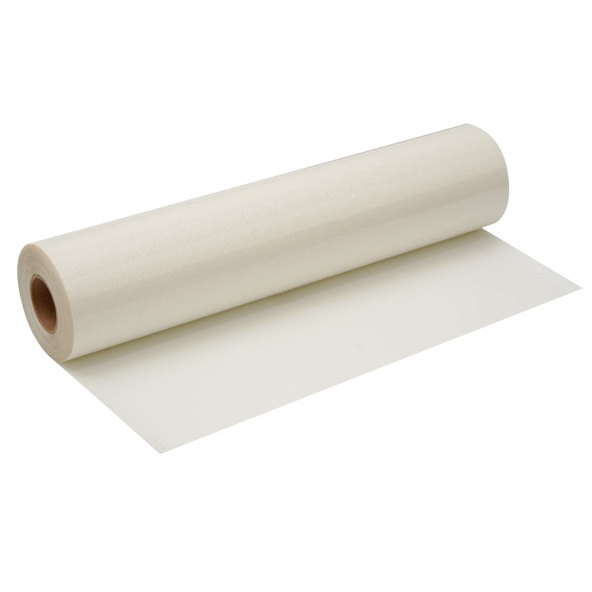 White Glitter HTV Roll -12" x10ft Iron on Heat Transfer Vinyl for DIY Shirts Gifts