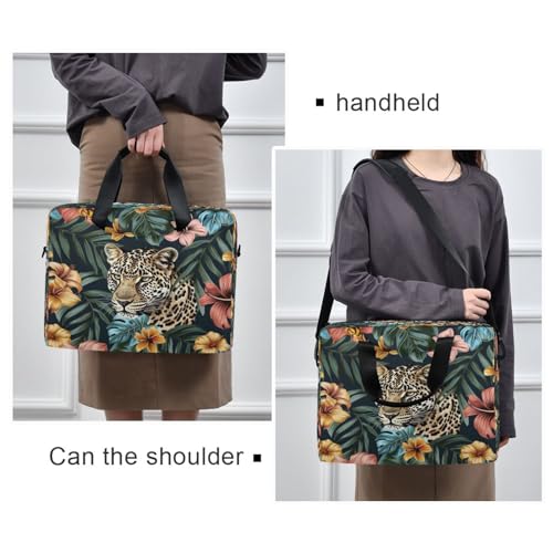 Bolsa para portátil con estampado de leopardo y guepardo miniatura 2
