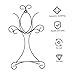 VOSAREA Industrial Style Metal Art Easel Stand for Wall Display Adjustable Height and Angle for Plates and Photos Decorative Artwork Holder