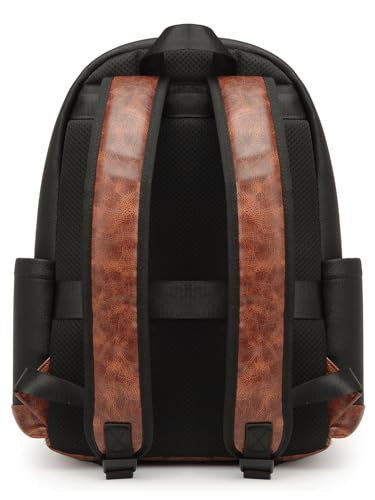 Image of FUR JADEN Vegan Leather Stylish 15.6 Inch Laptop Backpack Travel Weekender Bag For Men Women