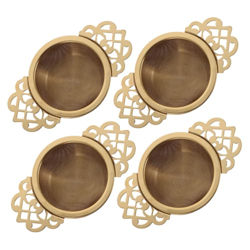 ULTECHNOVO 4 Piezas Filtro de para Infusión de Drainer con Mangos de para Aceite y Frutas