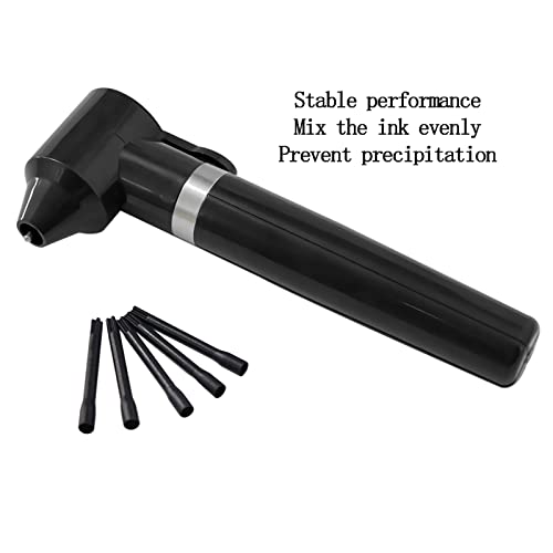 Tattoo Ink Mixer - Combofix Tattoo Ink Mixer Machine Black Electric Pigment Mixer Makeup Eyebrow Color Tool Ink Agitator Machine With 100 Mixing Sticks for Ink Mixer Makeup Tattoo Supplies