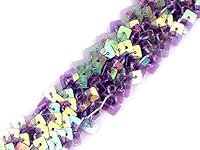 Algopix Similar Product 3 - 9m Light Turquoise Sequin Elastic Trim