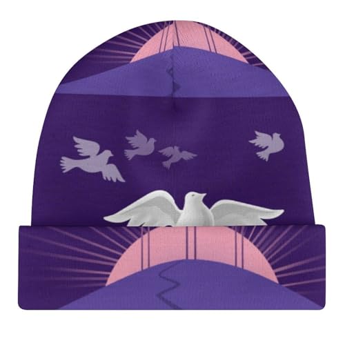 Shavout Pentecost Kids Beanie Hat for for Girls Boys Children Cap Winter Knitted Chemo Cancer Headwear Accessories Gifts Decoration Black4