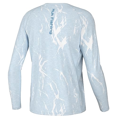 Image of HUK Kids Pursuit Pattern Long Sleeve Shirt, Fishing Shirt for Kids