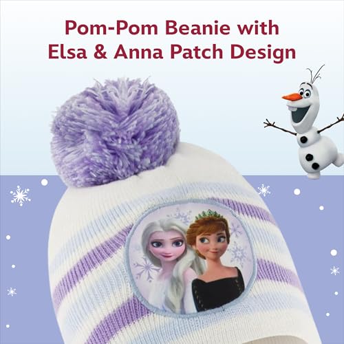 Disney Frozen Girls Toddler Winter, Scarf and Mittens 2-4 Or Frozen Elsa & Anna Hat, Scarves and Kids Gloves Sets 4-73