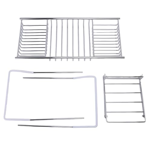 Qudinip Bandeja para Bañera de Ducha, Bandeja de Bañera Ajustable de Acero Inoxidable con Soporte para Teléfono para Bolas de Baño de champú y (Plata)