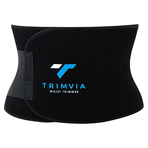 TRIMVIA Waist Trimmer for Men and Women, Waist Trainer, Abdominal Sweat Belt, Premium