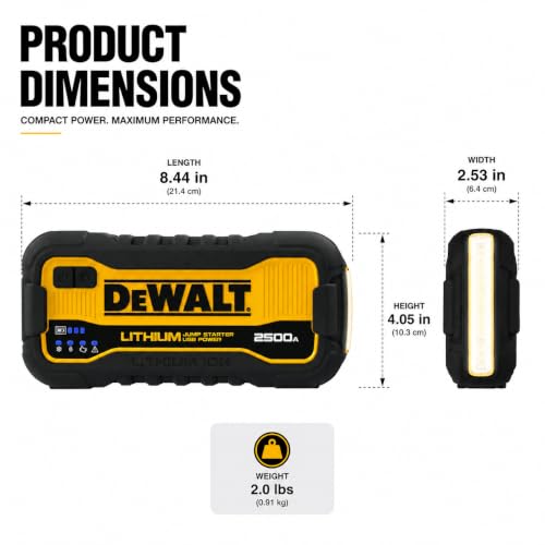 DEWALT DXAELJ25C Lithium Jump Starter
