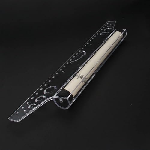 Miniatura 2 de Báscula de equilibrio de regla paralela rodante, herramienta de medición de dibujo multiusos de 12 pulgadas para dibujar líneas paralelas, círculos,