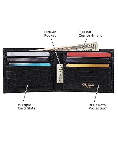 Image of Guess Men's Leather Slim Bifold Wallet