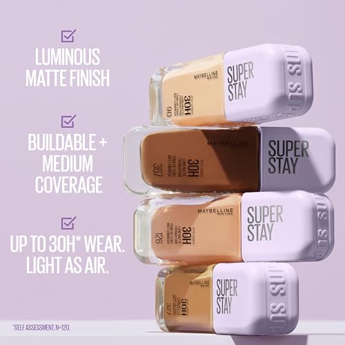 Maybelline New York – Flüssige Foundation mit langem Halt, extrem widerstandsfähig, leuchtendes mattes Finish… – Ansicht 3