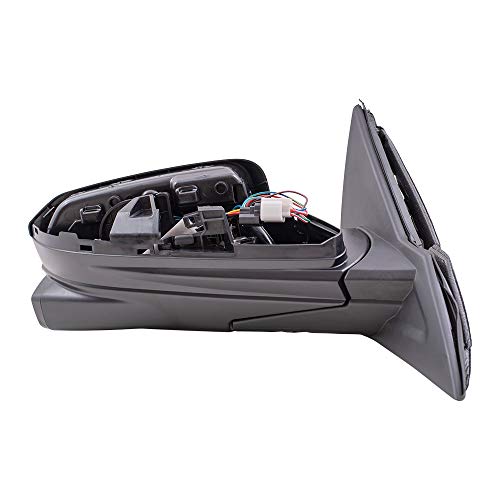 Brock Aftermarket Replacement Passenger Right Power Mirror Paint To Match Black With Heat-Side View Camera Without Signal #TOP2