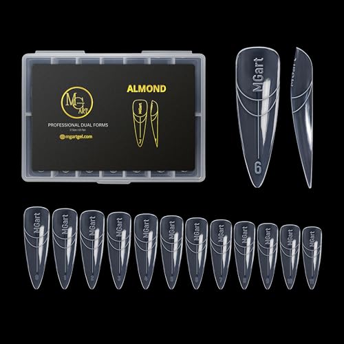 MGART Dual Nail Forms ALMOND Extension Structure...