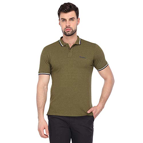 Image of Pepe Mens Slub Polo T-Shirt