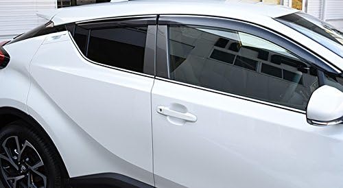 ITrims Car Accessories for Toyota C-HR 2016 2017 2018 2019 Visor Vent Window Sun Rain Guard Deflectors Shade