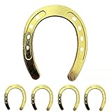 HDFSP 10 pcs Gold Color Lucky Horseshoe Wedding Favors , Vintage Metal Mini Horseshoe Decorations for Rustic Wedding Birthday Party Decorations