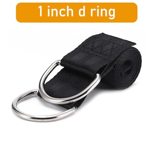 Aiyorse 9 Stück D-Ring 25mm Halbrunder D-Ring Taschenzubehör Metall-D-Ring Nahtloser Stahl Halbringe D-Ringe für Halsbänder,Karabiner,Gurtbänder,Taschen,Hundeleine,Hand-Diy-Zubehör