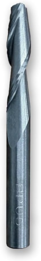 Sommerfeld Solid Carbide Upcut Spiral Router Bit Woodworking Tool 1/4CD,1C,2 1/2OL,1/4SH