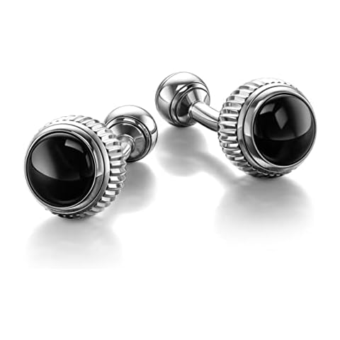 Colibri Hamilton Cufflinks with Black Onyx Inlay Cover