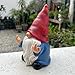 Middle Finger Gnome Statue 7.8in， Naughty Garden Gnome Statue Decoration and Lawn Ornament - Funny Garden Gnomes for Outdoor or Home Decor