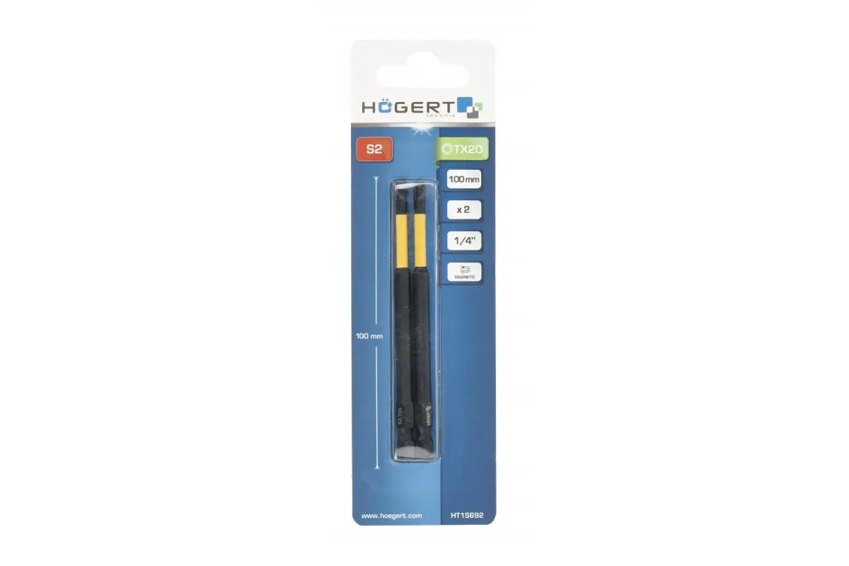 Torx Long Magnetic Impact Screwdriver Drill Driver Bits, TX20, TX25, TX27, TX30 (TX20)