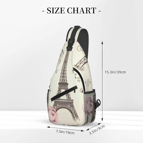 Bolso cruzado tipo sling para hombre y mujer negro miniatura 3