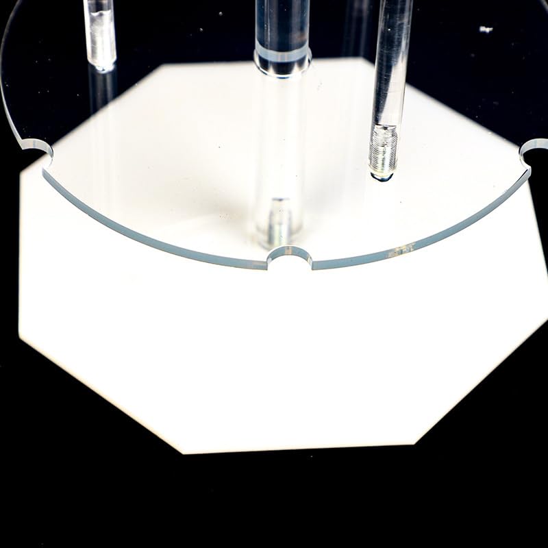 Supporto for pipette da laboratorio rotondo trasparente: supporto in resistente for un massimo di 6 pipette