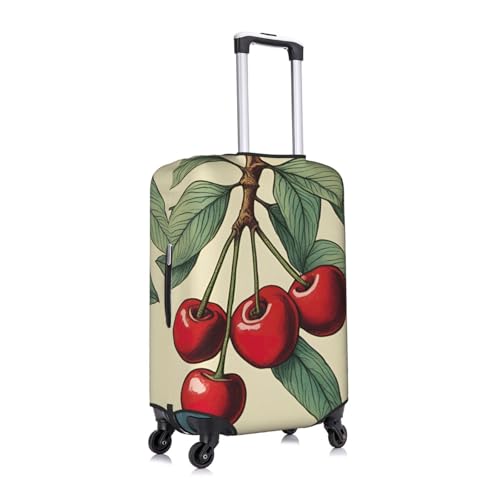 Lovely Sweet Red Cherry Tsa Approved Luggage Cover For 18-32 Inch Suitcases Scratch-Resistant Stretch Luggage Cover3