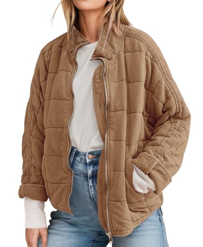 ETCYY Women's Zip Up Lightweight Quilted Jackets...