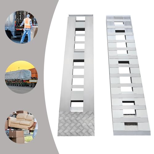 2 rampas de aluminio para remolque de auto, capacidad 6800 lb miniatura 5