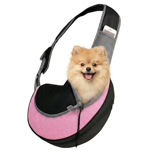 Bolsa Canguru Pet Mochila Transporte Cães Cachorro Gato Gatos Pequeno Porte Tamanho S até 3 kg Frontal Sling Ombro Confortável Seguro Ventilação Panorâmica Visão Ar Livre Passeio Viagem