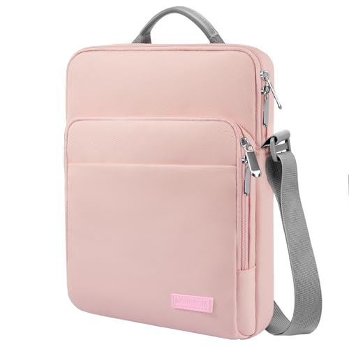 Dadanism 9-11 Zoll Tablet Tasche Schultertasche für iPad Pro 11", iPad Air 11", iPad (A16) 11", iPad 10. Gen 10,9", iPad 9/8/7. Gen 10,2", iPad Air 5/4, Galaxy Tab A9+ 11"/S9 FE, Tab M11 11",Rosa