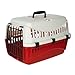 Hund und günstig Kaufen-Kerbl 81348 Transportbox Expedion (Tiertransportbox Haustiere Katzen Hunde Kaninchen) aus Kunststoff 45x30x30 cm Creme/Bordeaux