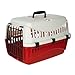 kerbl-81348-boite-de-transport-expedion-boite-de-transport-pour-animaux-domestiques-chats-chiens-lapins-en-plastique-45x30x30-cm-creme-bordeaux