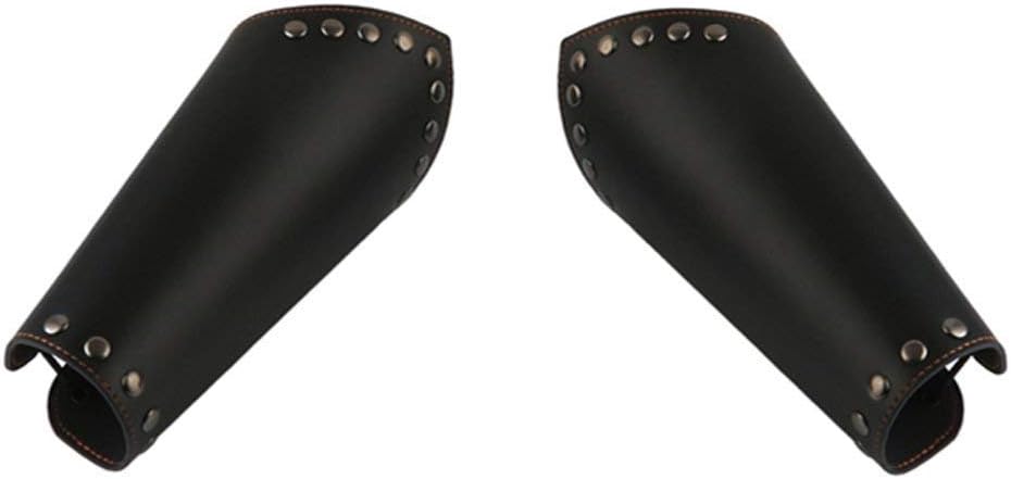 meetoo Faux Leather Arm Bracers,Faux Leather Arm Guards,arm bracers Cosplay for Men or Women,Medieval Knight Arm Bracers