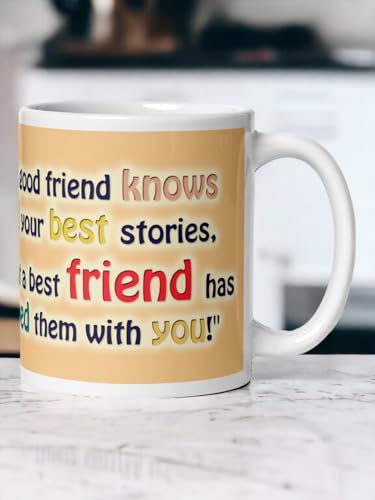 Image of Better Gift Flowers Best Friends Forever Mug, Round Shaped Multicolor Themed Coffee Mugs, Mug for Gifting, Gifting Items for Family, Friends & Closed Ones