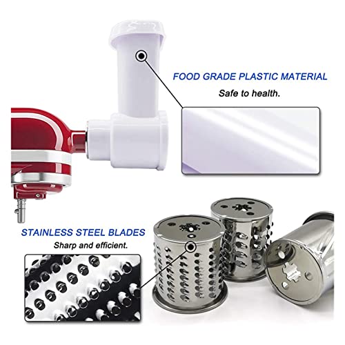 Justyaofeng Groente Sneler/Shredder/Cheese Grater Compatibel met KitchenAid Stand Mixer Bevestiging Snijden Shredding Accessoires Keukenhulpblender accessoires - Image 7