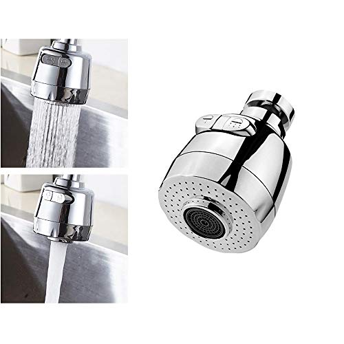 Kitchen Faucet Head, 360°Swivel Water Saving Tap 2-Function Pull Out Spray Head moveable Kitchen Nozzle Filter Water tap Head Kitchen Accessories by KUD