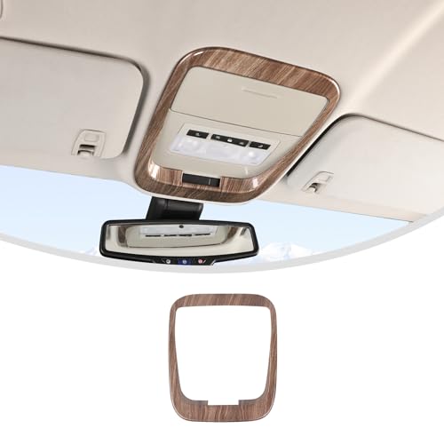 Linskip Dome Light Trim Cover for Chevrolet Colorado & GMC Canyon 2014-2022, for Chevy Colorado Overhead Lamp Trim, Interior Accessories(Wood Grain)