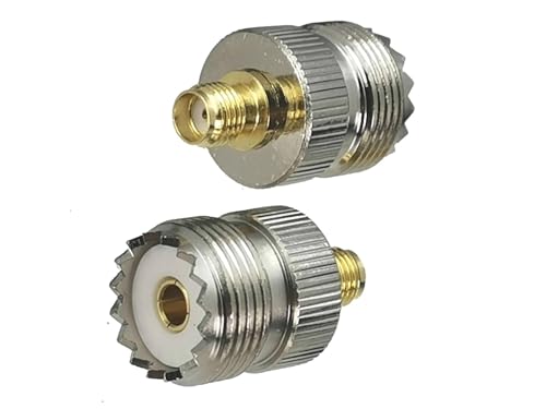 Conector SMA hembra a UHF SO239 hembra en pack de 10 unidades para cable coaxial 2