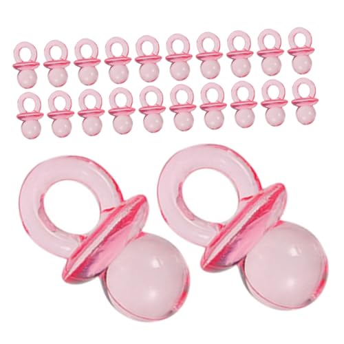 HEMOTON DIY Shower Table Scatter 200pcs Mini Pacifiers Acrylic Soothers for Baby Gender Reveal Party Supplies