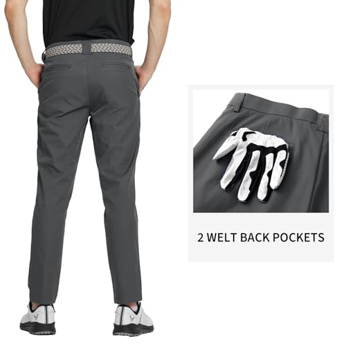 Image of M MAELREG Golf Pants Men Quick Dry - 30 inch /32 inch /34 inch Stretch Lightweight 5 Pockets Water-Resistant Casual Mens Dress Pants