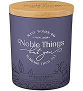 Christian Art Gifts Natural Soy Wax Scented Candle: Women Do Noble Things Encouraging Bible Verse...
