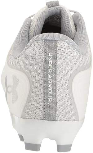 Under Armour Men's Command MC Low Lacrosse Shoe, (100) White/White/Mod Gray, 11 | Image 2