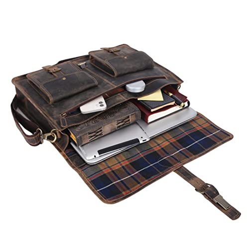 18 Inch Buffalo Leather Briefcase