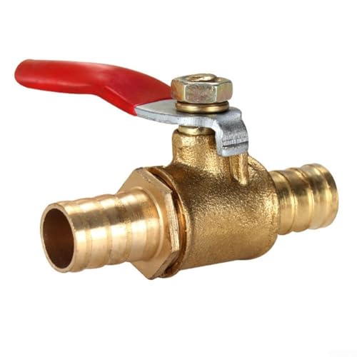 Rubinetto del carburante in linea in ottone, 8 mm, 5/16 pollici, pompa per tosaerba per trattori e quad, comodo controllo del flusso del carburante con rubinetto in ottone per carburante, trattore per